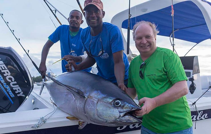 Big yellowfin tuna